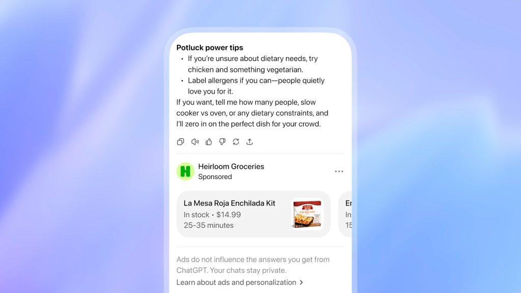 OpenAI і Adobe тестують рекламу в ChatGPT
